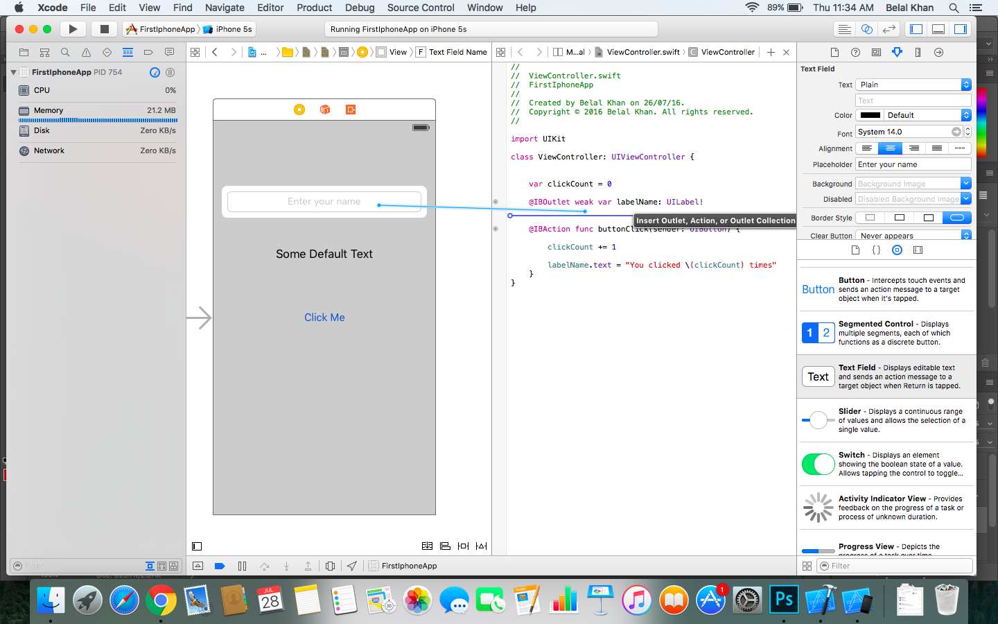 Xcode Text Field Tutorial For IOS Application Using Swift